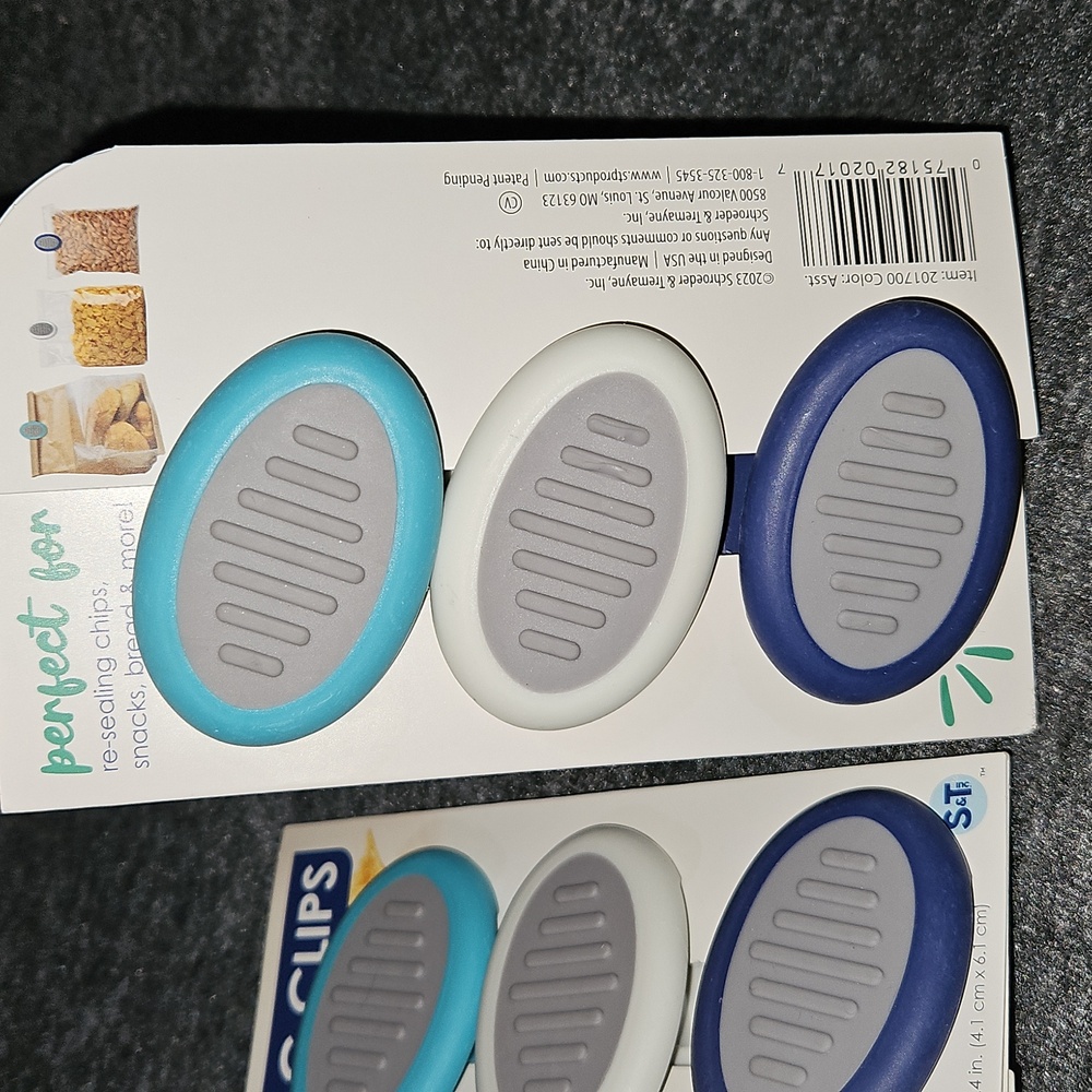 SET OF 6 BAG RUBBER CLIPS - Picture 4 of 7